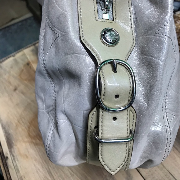 Coach Maggie Madison silver shimmer purse. - Picture 11 of 16